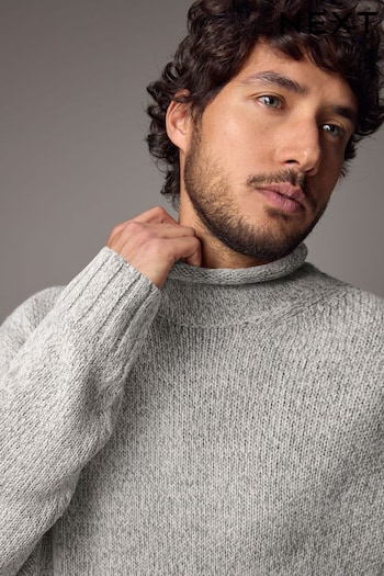 Neutral Regular Fit Tulip Neck Jumper (B65130) | £38