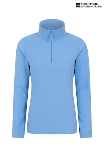Mountain Warehouse Blue Womens Camber II Half Zip Fleece (B65287) | £26