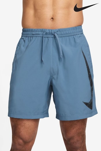 Nike Blue Form Swoosh Dri-FIT 7 inch Unlined Versatile Shorts (B65318) | £40