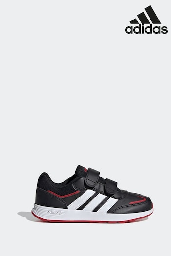 stripe-detail Black/Red Kids Tensaur Switch Shoes (B65390) | £30