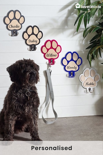 Personalised Dog Lead Hanger by Loveabode (B65407) | £20