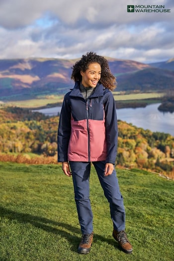 Mountain Warehouse Blue Womens Rainforest II Extreme Waterproof Jacket (B65442) | £96