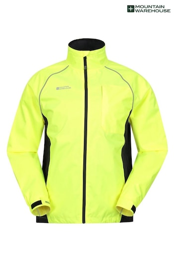 Mountain Warehouse Yellow Mens Adrenaline Waterproof Iso-Viz Jacket (B65511) | £64