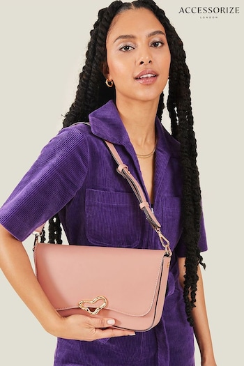 Accessorize Pink Molten Detail Shoulder Bag (B65561) | £32