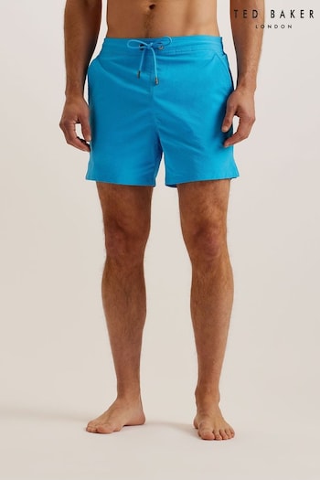 Ted Baker Blue Colne Plain Textured Swim Shorts (B65718) | £60