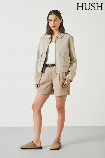Hush Natural Marina Cotton Shorts (B65956) | £65