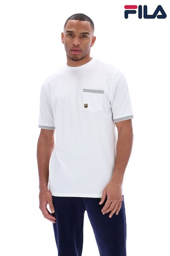 Fila rock White Otto Pocket T-Shirt With Tipping Details (B66102) | £35