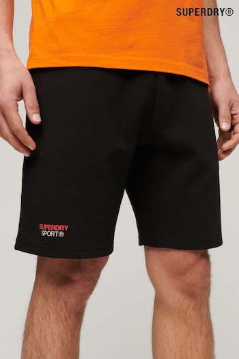 Superdry Black Sport Tech Logo Tapered Shorts (B66164) | £45