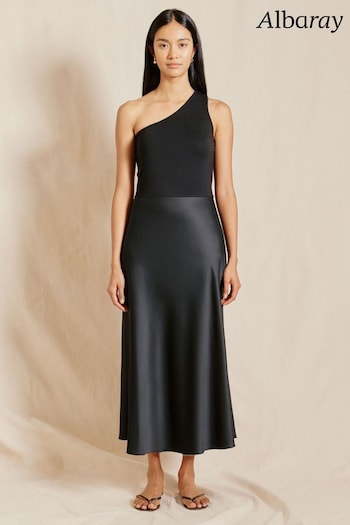 Albaray One Shoulder Black Dress (B66190) | £89