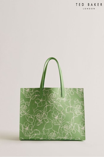 Ted Baker Green Linacon Linear Floral Icon Bag (B66242) | £65
