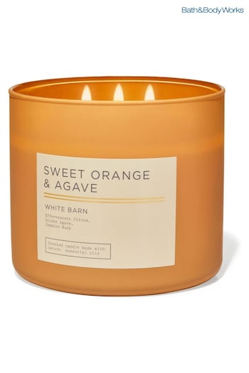 Bath & Body Works Sweet Orange and Agave 3-Wick Candle 14.5 oz / 411 g (B66319) | £29.50