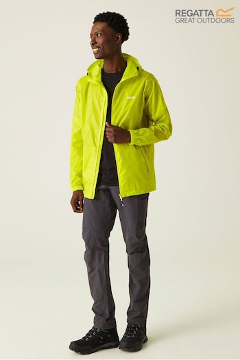 Regatta Yellow Mens Waterproof Pack It Jacket (B66400) | £35
