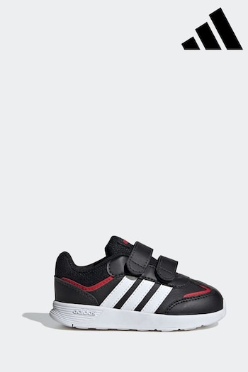 adidas Black/Red Kids Tensaur Switch Shoes (B66402) | £25