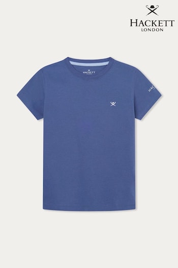 Hackett London Older Boys Blue Short Sleeve T-Shirt (B66428) | £25