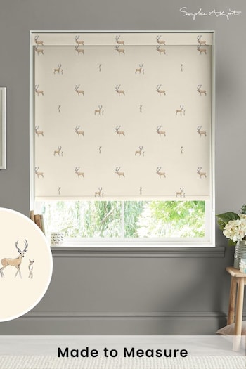 Sophie Allport Natural Stags Made to Measure Roller Blinds (B66470) | £58
