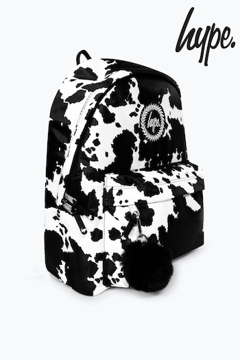 Hype. Mono Cow Black Backpack (B66475) | £30
