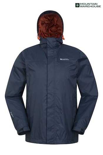 Mountain Warehouse Blue Mens Torrent Waterproof Jacket (B66547) | £50