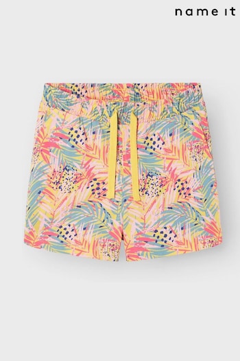 Name It Pink Printed Shorts floral-print (B66655) | £12