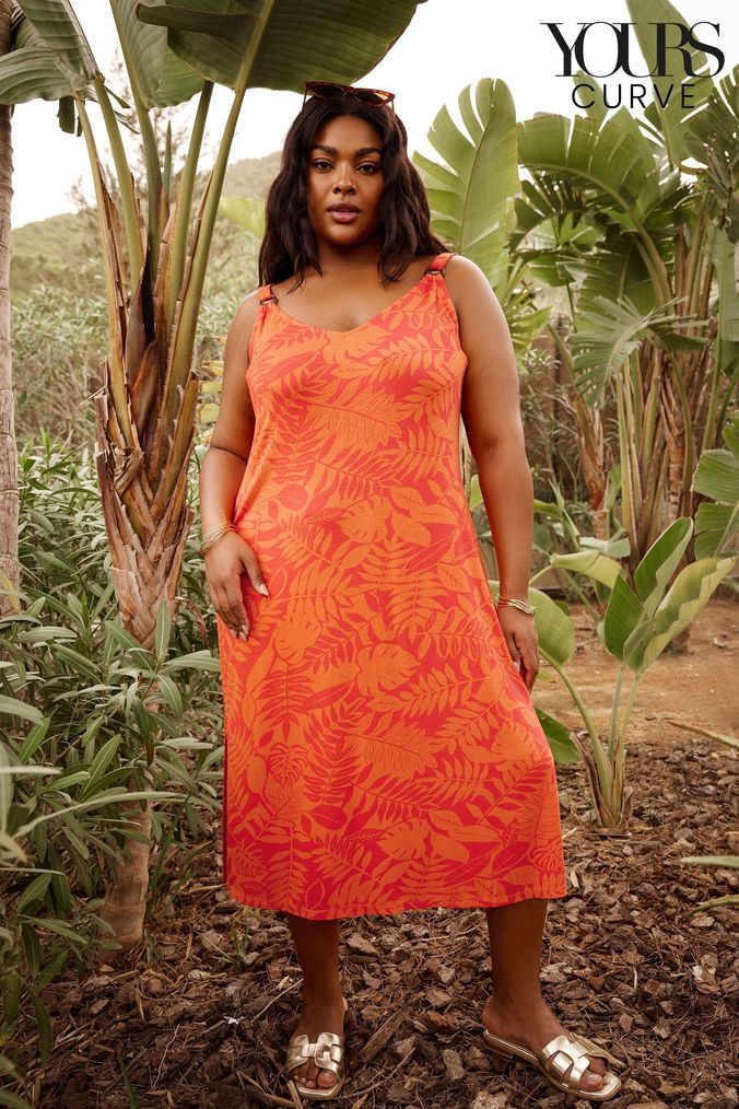 Next orange dress shop