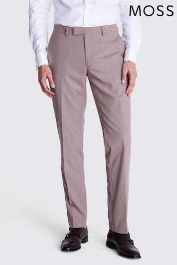 MOSS Slim Fit Purple Dusty Flannel Trousers (B66773) | £80