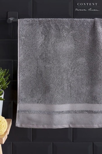 Content by Terence Conran Grey Zero Twist Cotton Modal Towel (B66794) | £10 - £30