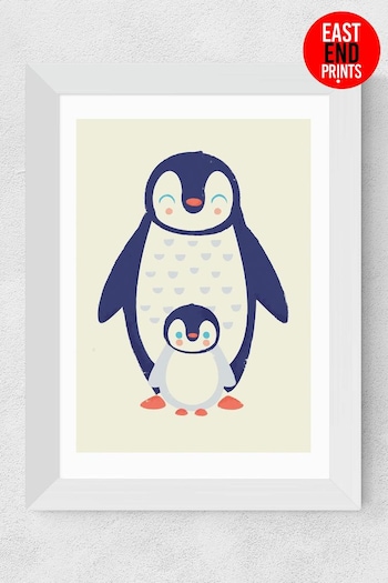East End Prints White Mama Penguin Framed Art Print (B66901) | £44.95 - £119.95
