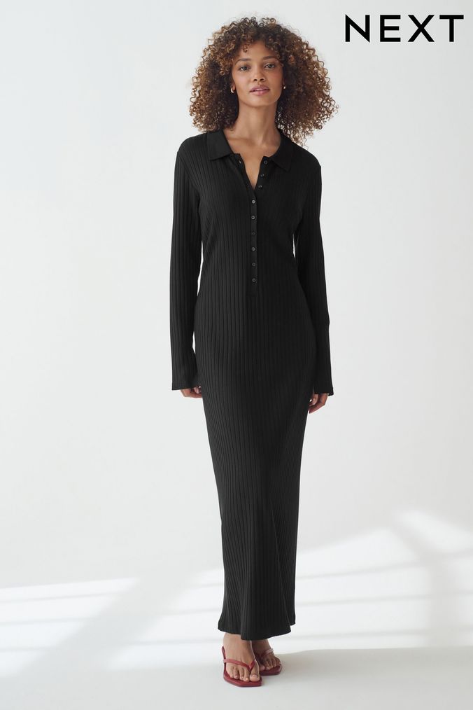 Next black maxi dress online