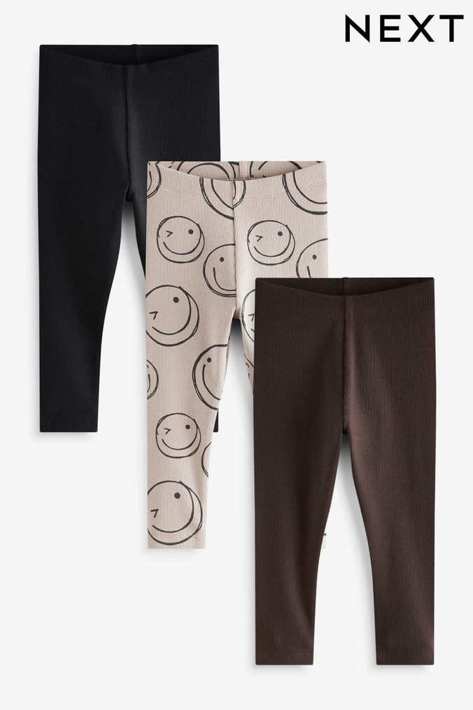 Buy Newborn Unisex Older Girls Younger Boys Brown Leggings Online Next UK