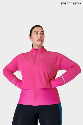 Sweaty Betty Beet Pink Fast Track Running Jacket (B67231) | £130