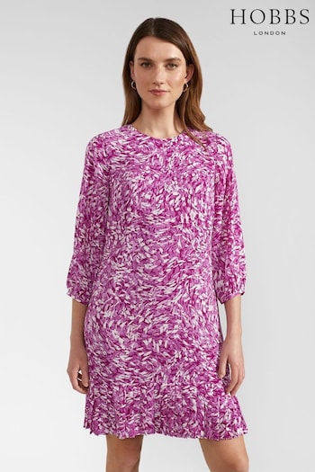 Hobbs Purple Petite Liana Dress (B67312) | £129