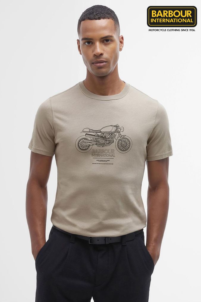 Barbour international motorcycle t shirt best sale