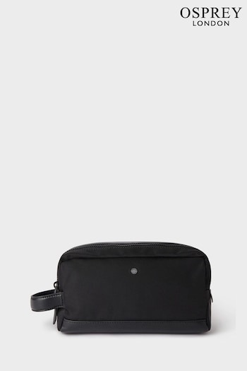 OSPREY LONDON The Business Class Nylon Black Wash Bag (B67450) | £85