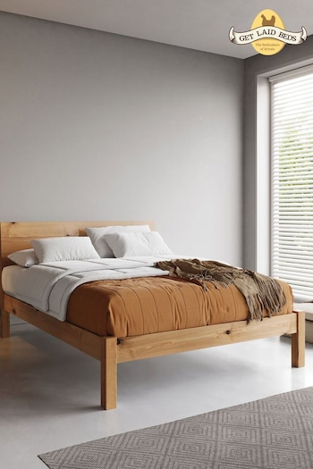 Get Laid Beds Honey Natural Kensington Solid Wood Bed (B67520) | £630 - £915