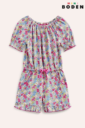 Boden Pink Printed Jersey Playsuit (B67545) | £25 - £29