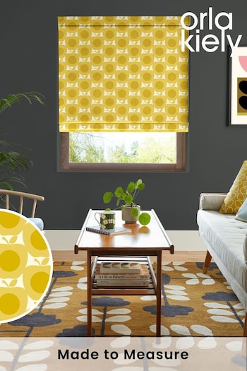 Orla Kiely Yellow Apples Made to Measure Roman Blinds (B67669) | £79