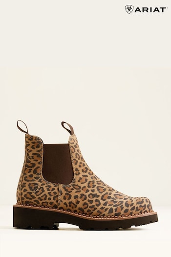 Ariat Fatbaby Twin Gore Cheetah Black SNEAKERS Boots (B67675) | £125