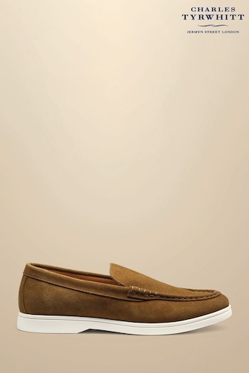 Charles Tyrwhitt Brown Charles Tyrwhitt Slip-On Brown Loafers (B67681) | £100