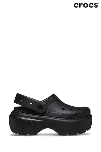 Crocs Stomp Black Clogs (B67868) | £65