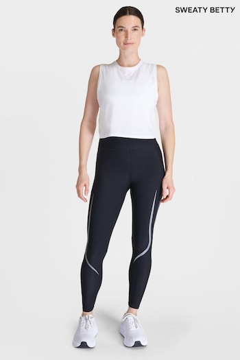 Sweaty Betty Black Full Length Zero Gravity Illuminate Run Leggings (B67903) | £100