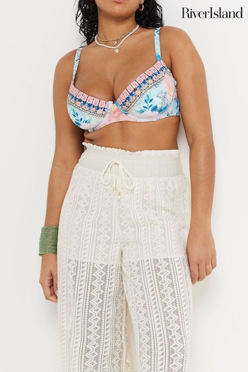 River Island dress Crochet Beach Wide Leg Trousers (B67948) | £40
