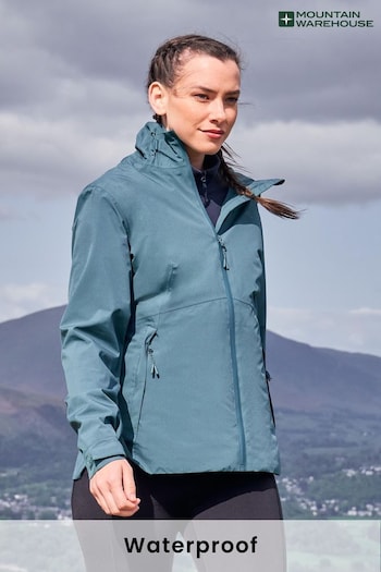 Mountain Warehouse Green Vancouver Ultra-Lightweight Womens Waterproof Jacket (B67995) | £56