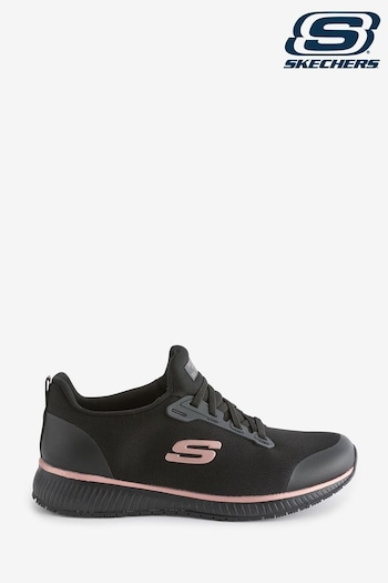 Skechers Homme Black Squad Slip Resistant Trainers (B68372) | £74