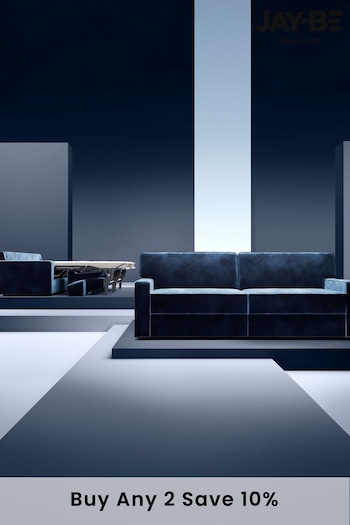 Jay-Be Luxe Velvet Royal Blue Linea 4 Seater Sofa Bed (B68373) | £4,400