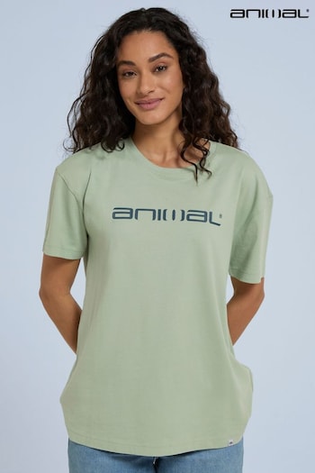 Animal Green Leena Organic Boxy T-Shirt (B68569) | £21