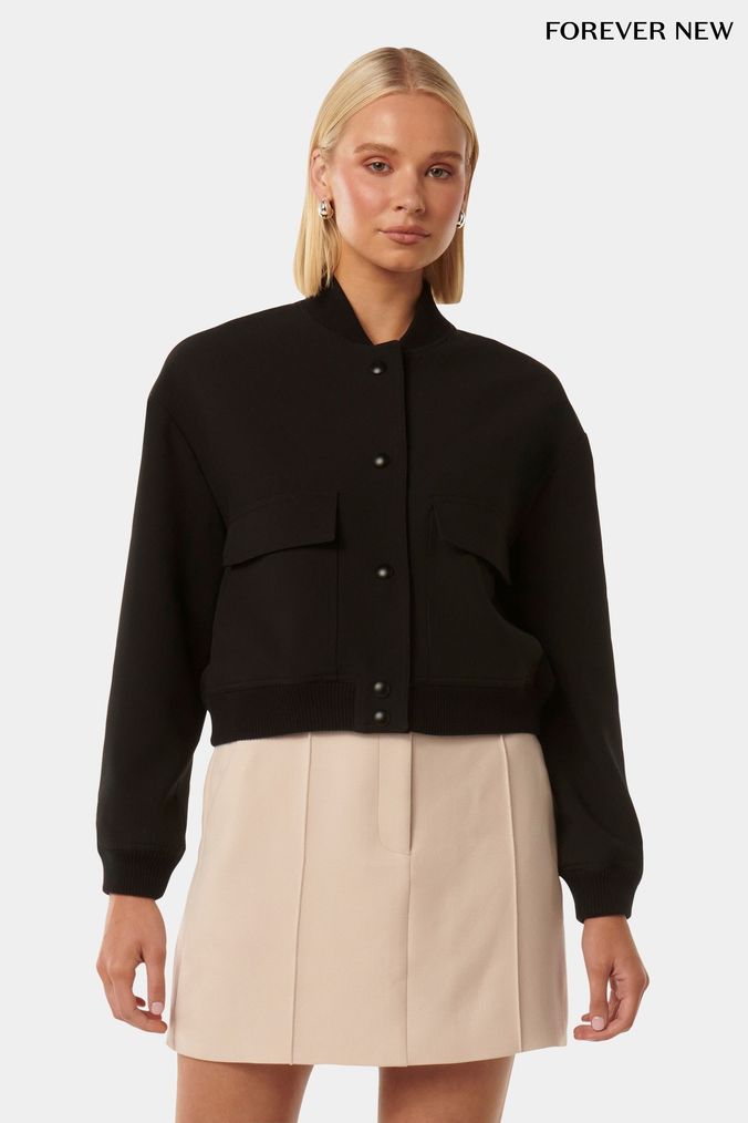 Forever new paige skirt coat black on sale