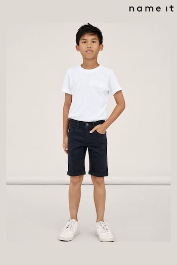 Name It Black Slim Denim Shorts (B69074) | £20