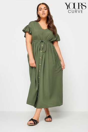 Yours Curve Green Boho Maxi Dress (B69139) | £36