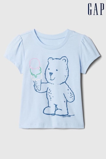 Gap Blue Summer Graphic Short Sleeve T-Shirt (Newborn-5yrs) (B69150) | £8