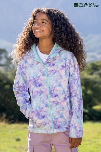 Mountain Warehouse Purple Exodus Water Resistant Softshell Jacket - Kids (B69163) | £30