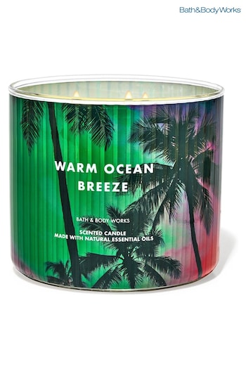 Bath & Body Works Warm Ocean Breeze 3-Wick Candle 14.5 oz / 411 g (B69284) | £29.50